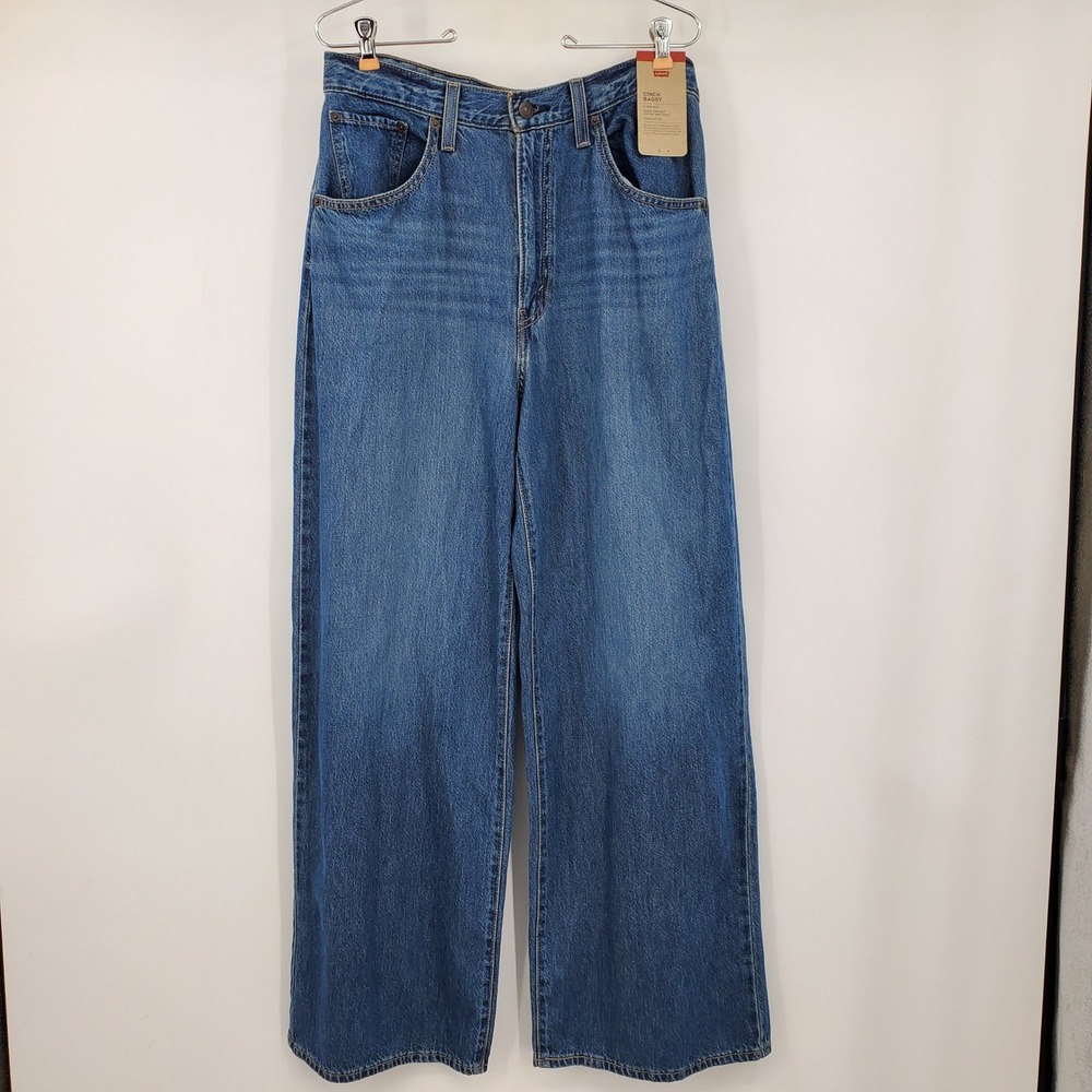 NWT Levis Cinch Baggy High Rise Straight Leg Jeans Medium Indigo 30x31 Baggy